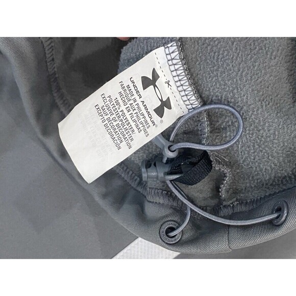 Mens Under Armour Size XL Storm Gray Full Zip Jacket Cold Gear Loose - Picture 7 of 9
